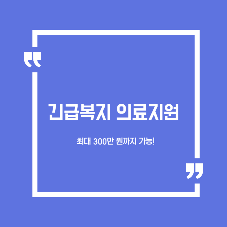 긴급복지 의료지원