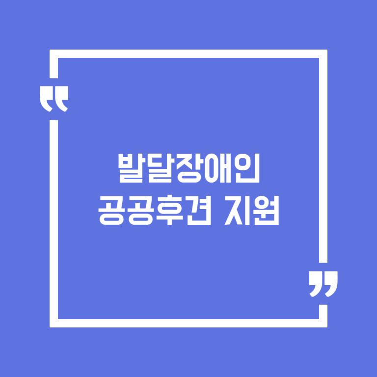 발달장애인 공공후견 지원