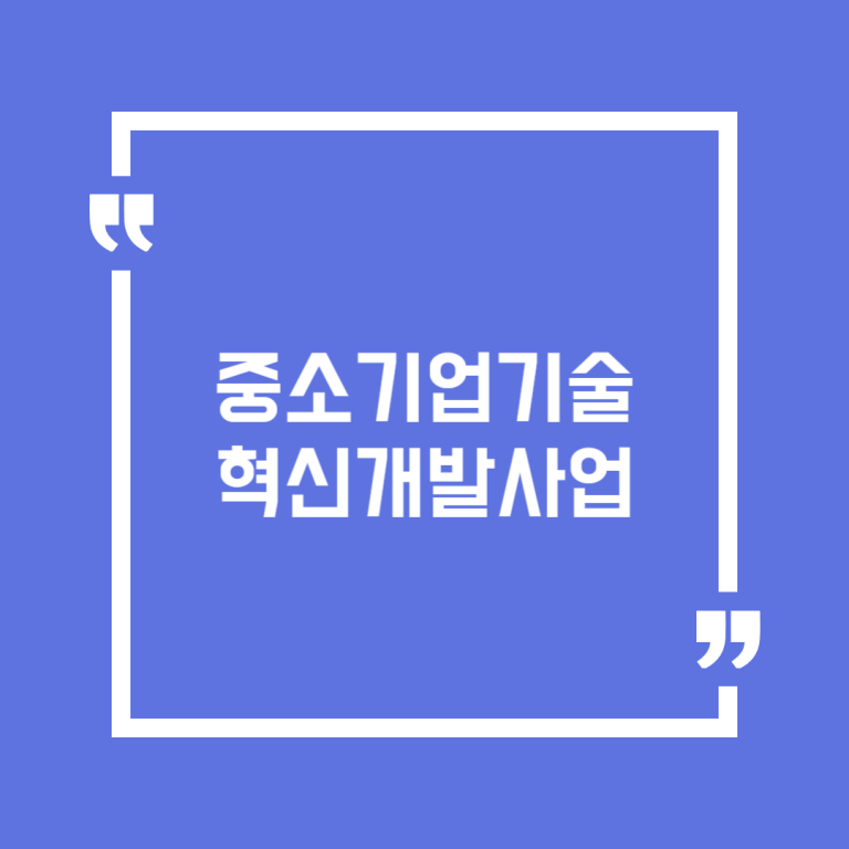 중소기업기술혁신개발사업