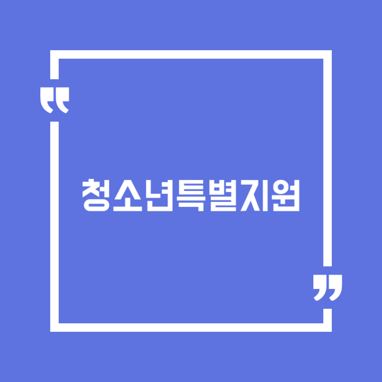 청소년특별지원