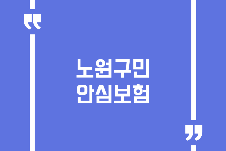 노원구민 안심보험