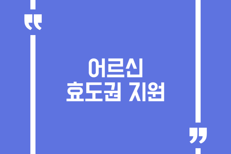 어르신 효도권 지원
