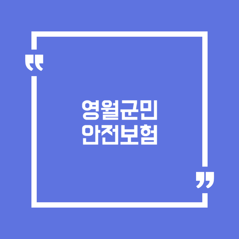영월군민안전보험