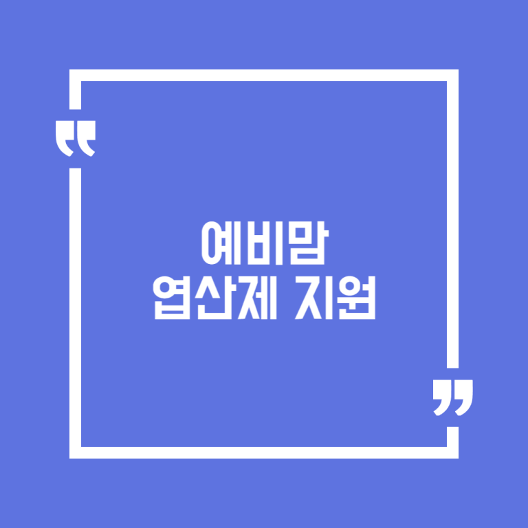 예비맘 엽산제 지원
