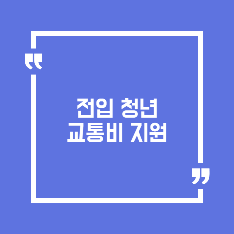 전입 청년 교통비 지원