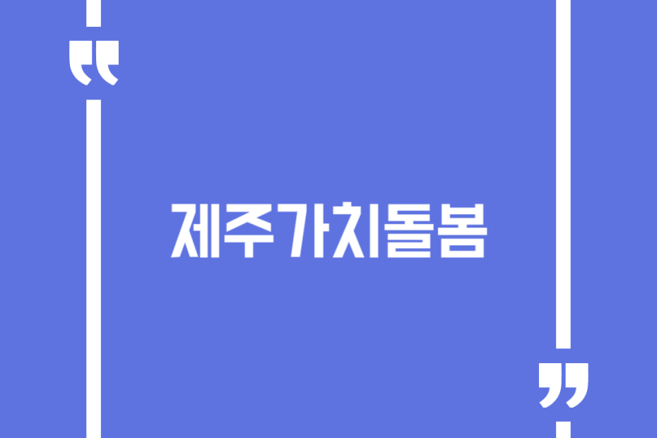 제주가치돌봄