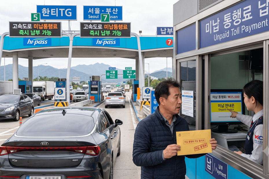 고속도로 미납 통행료