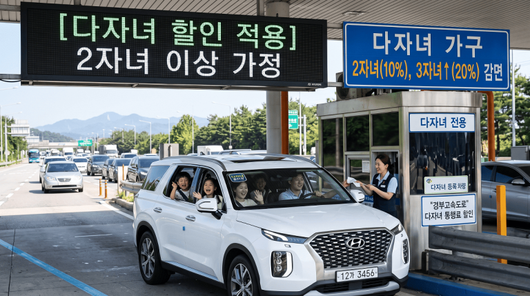 다자녀 고속도로 통행료 할인