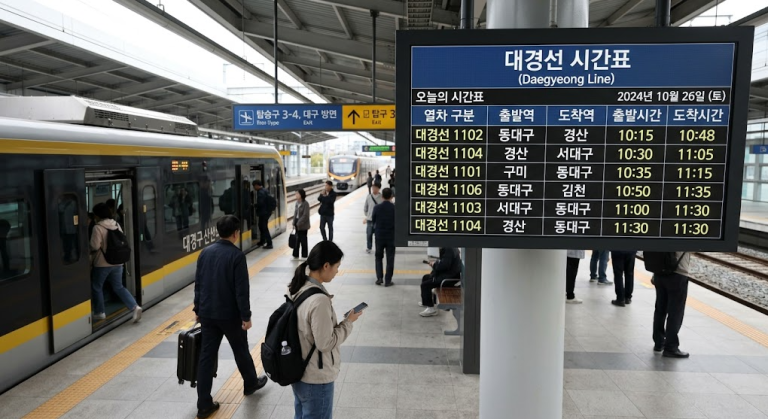 대경선 시간표
