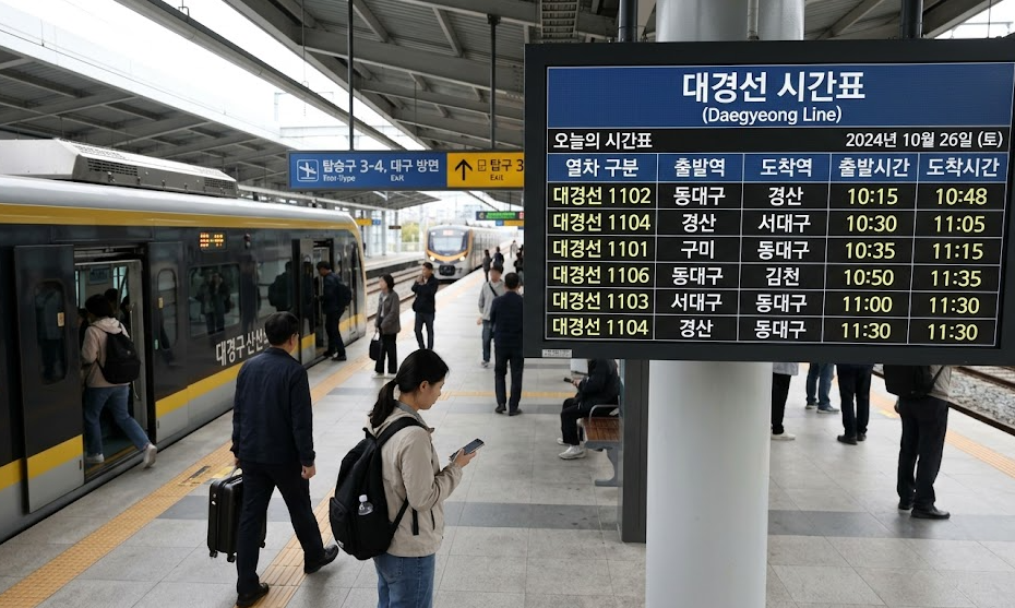 대경선 시간표