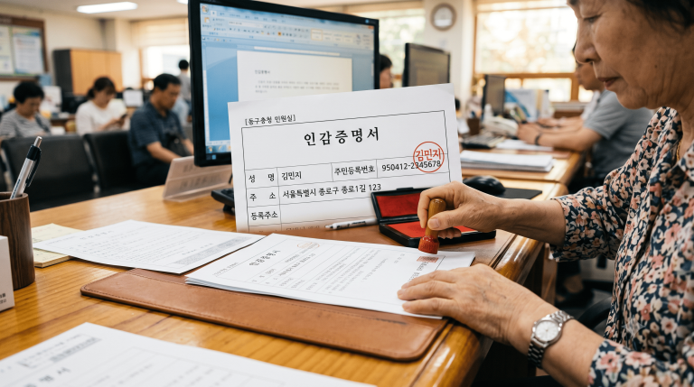 인감증명서 발급
