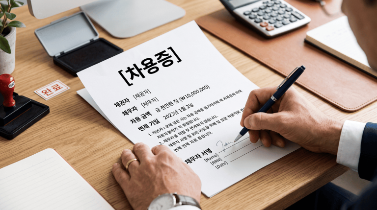 차용증 양식