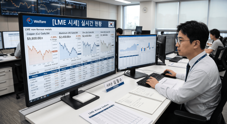 LME 시세 보는 법