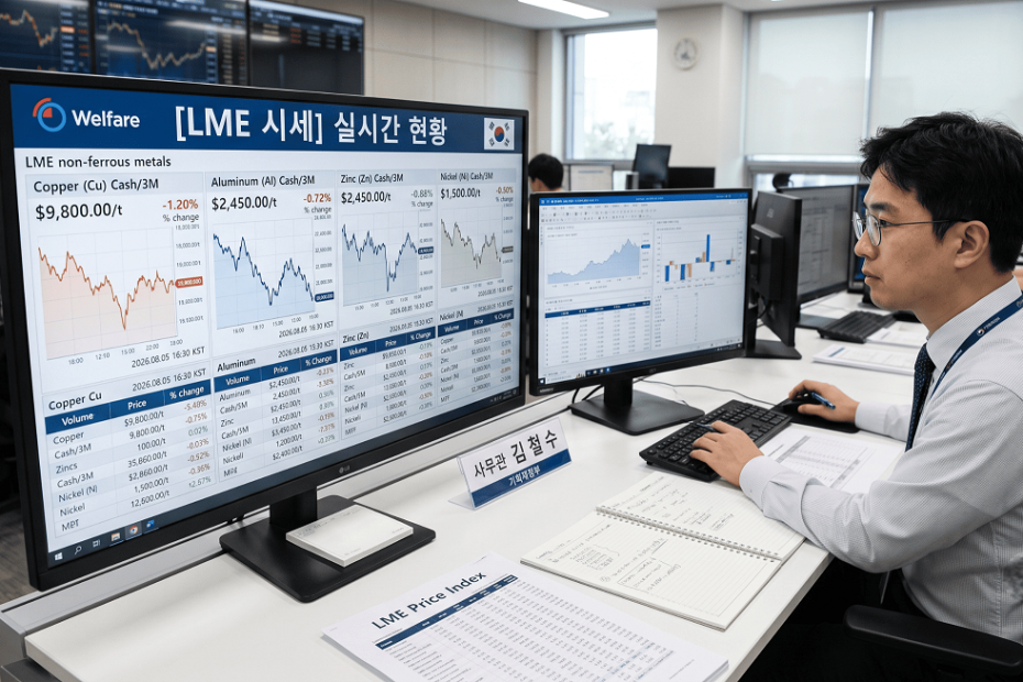 LME 시세 보는 법