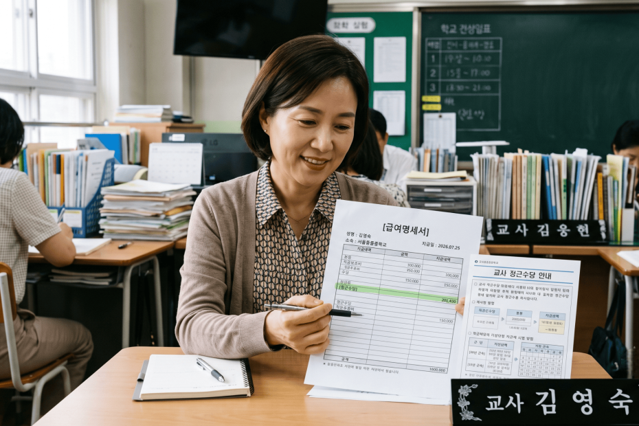 교사 정근수당