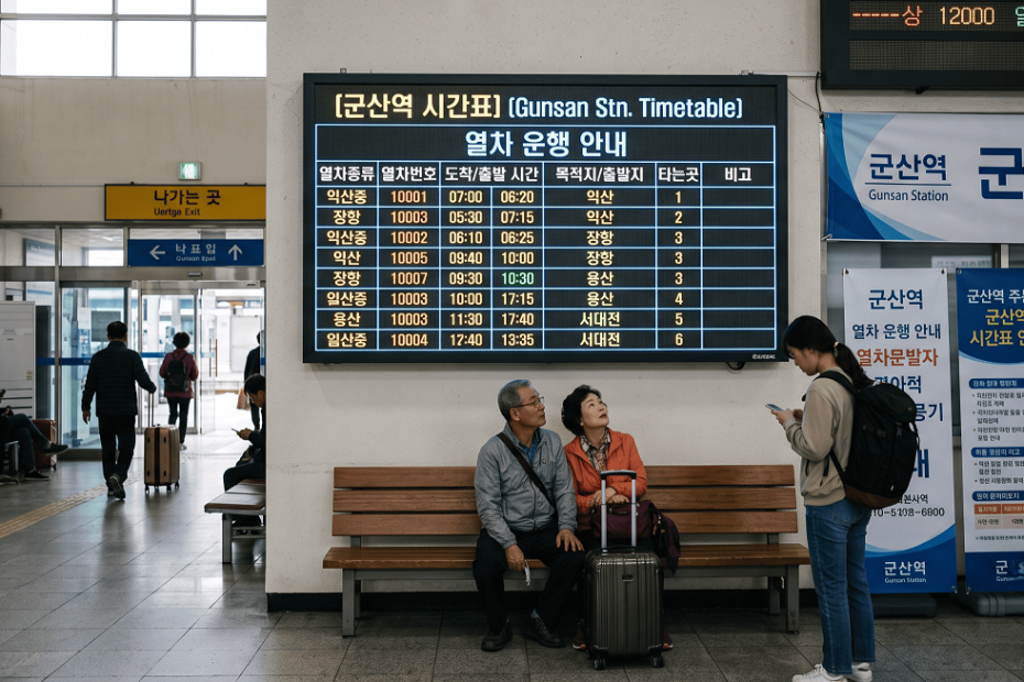 군산역 시간표