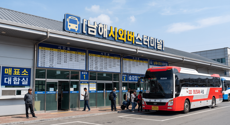 남해시외버스터미널 시간표