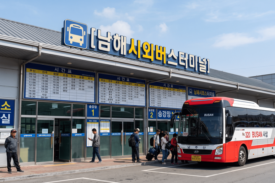남해시외버스터미널 시간표