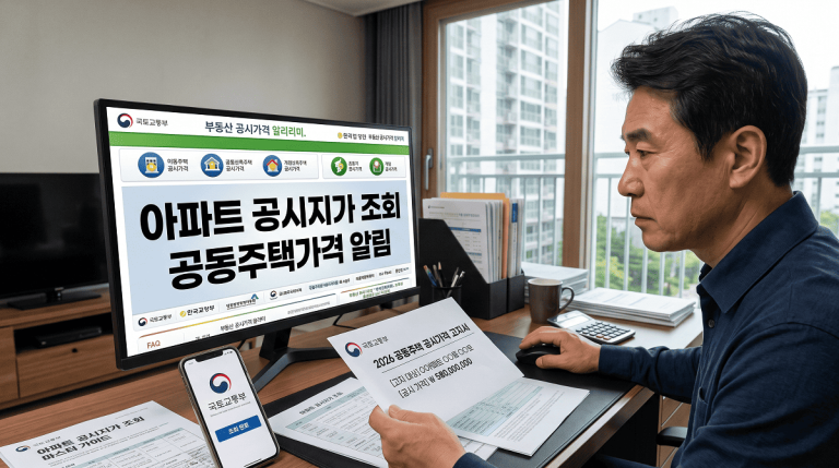 아파트 공시지가 조회 방법