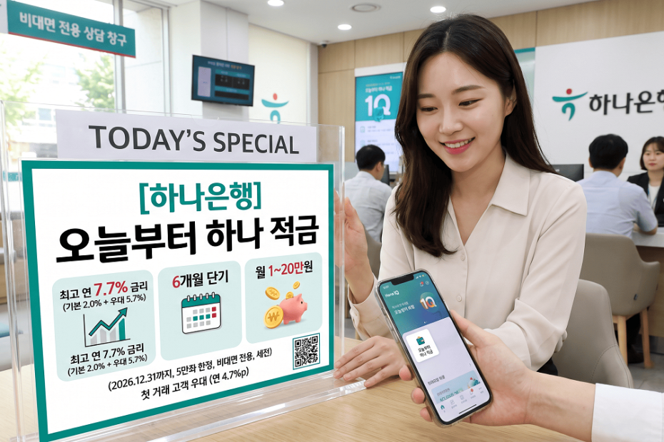 오늘부터 하나 적금