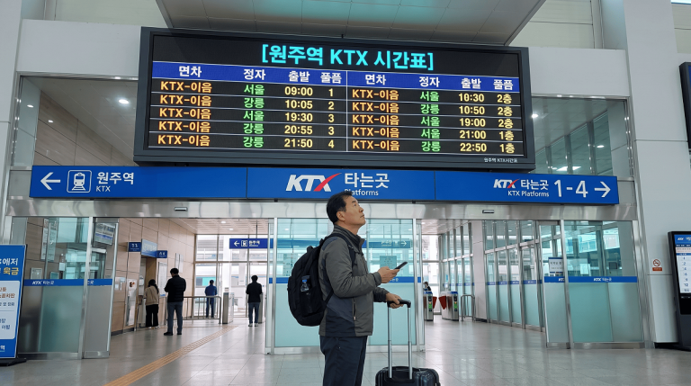 원주역 KTX 시간표