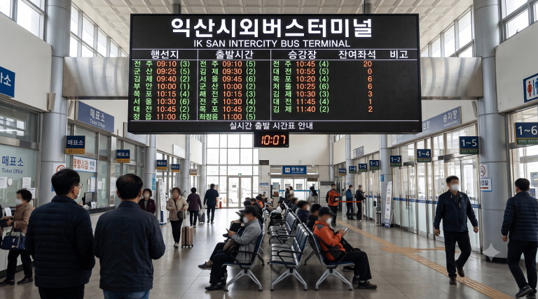 익산시외버스터미널 시간표