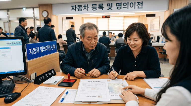 자동차 명의이전 방법