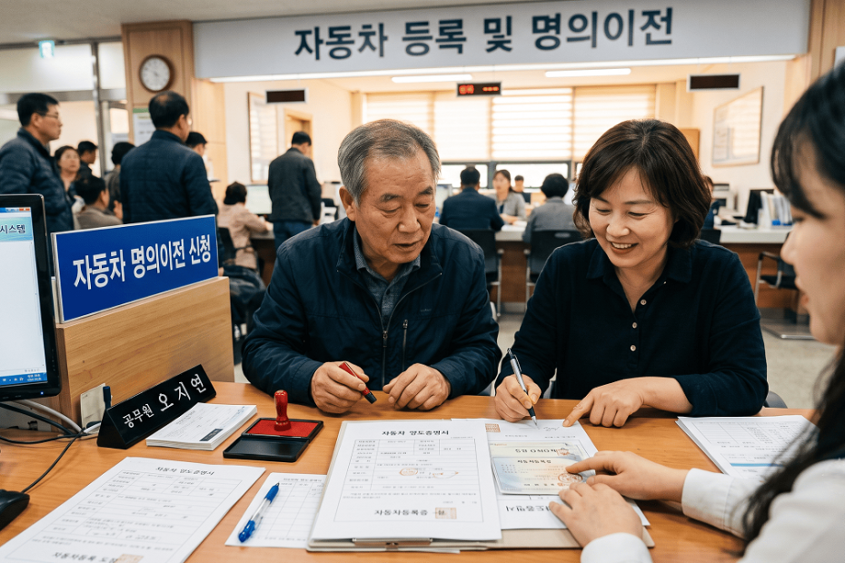 자동차 명의이전 방법