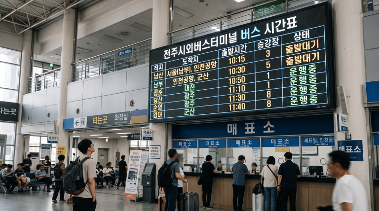 전주시외버스터미널 시간표