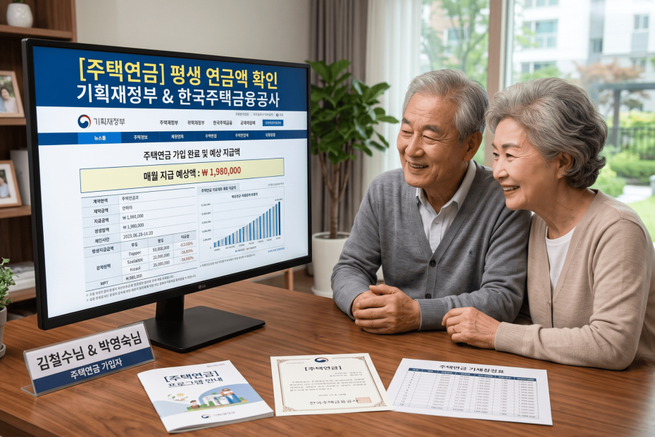 주택연금 수령액표 2026