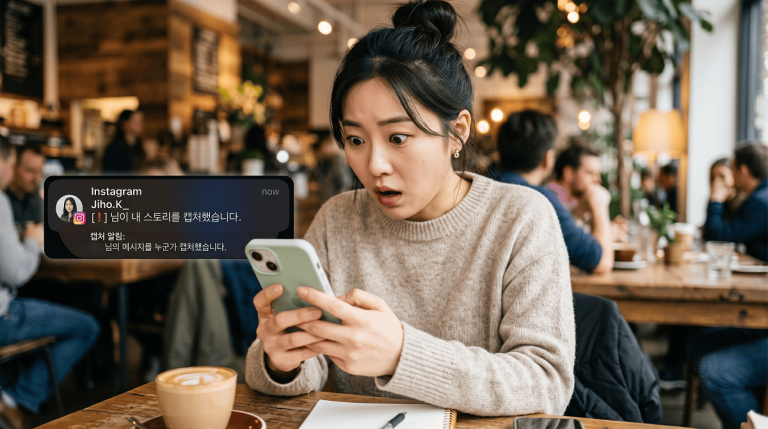 디엠 캡쳐 알림