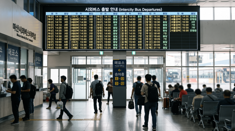 마산시외버스터미널 시간표