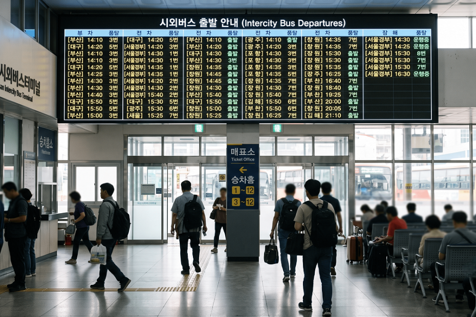 마산시외버스터미널 시간표