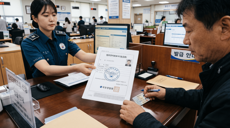 범죄경력회보서 발급
