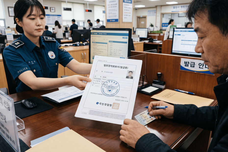 범죄경력회보서 발급