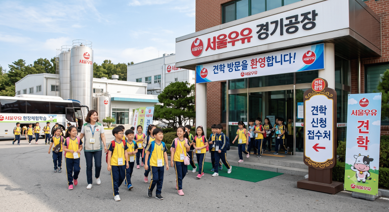 서울우유 견학 신청