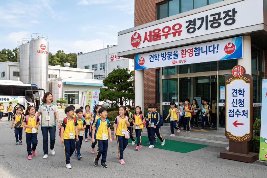 서울우유 견학 신청