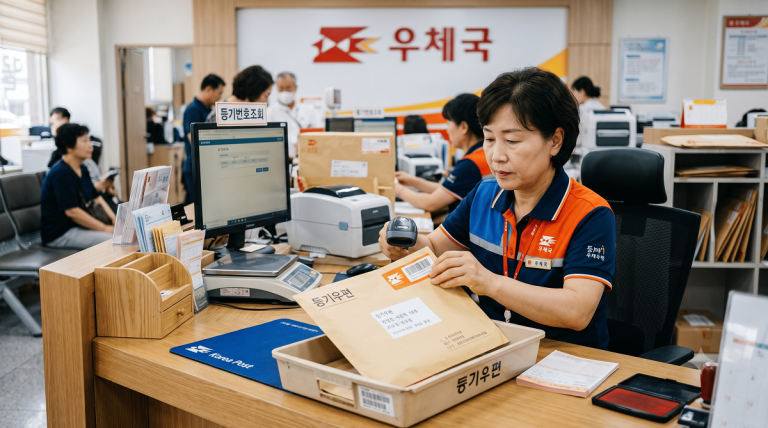 우체국 등기