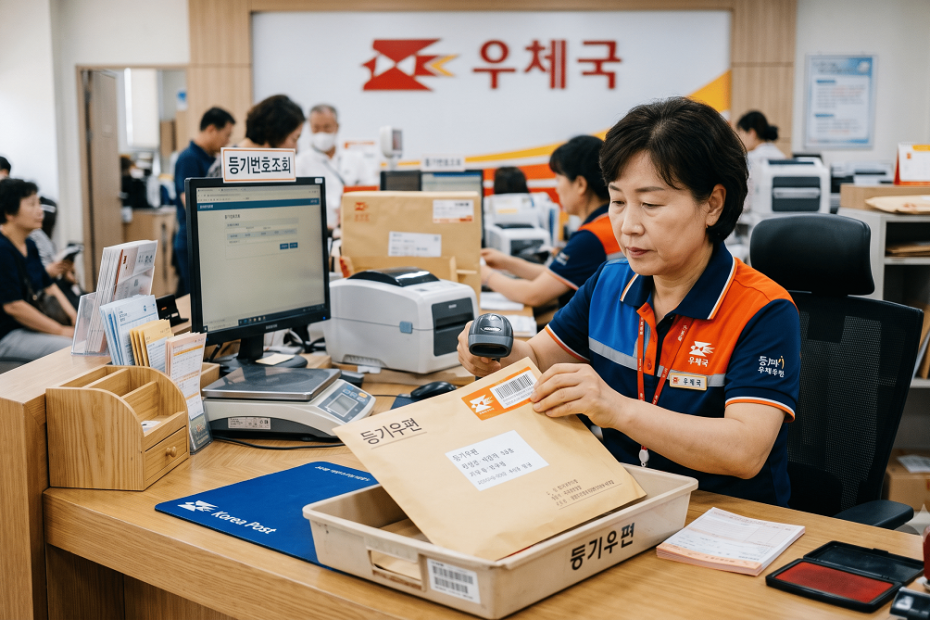 우체국 등기