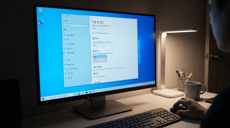 컴퓨터 절전모드 해제