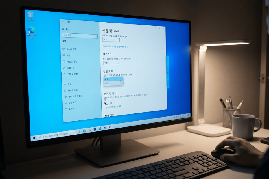 컴퓨터 절전모드 해제